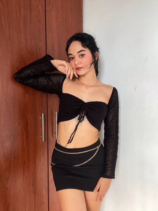 Top Luna Negro